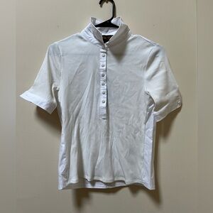 Republic Cream + White Golf Polo in XS